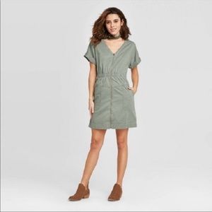 Army green Universal Thread dress with pockets
